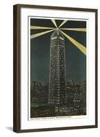 Night, Foshay Tower, Minneapolis, Minnesota-null-Framed Art Print