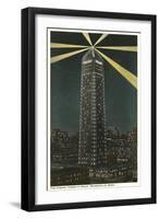 Night, Foshay Tower, Minneapolis, Minnesota-null-Framed Art Print