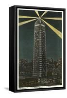 Night, Foshay Tower, Minneapolis, Minnesota-null-Framed Stretched Canvas