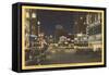 Night, Fourth Avenue, Seattle, Washington-null-Framed Stretched Canvas