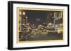 Night, Fourth Avenue, Seattle, Washington-null-Framed Art Print