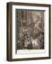 Night, from the Series "Four Times of Day", 1738-William Hogarth-Framed Giclee Print