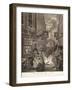 Night, from the Series "Four Times of Day", 1738-William Hogarth-Framed Giclee Print