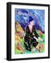 Night Galaxy IV-Melissa Wang-Framed Art Print