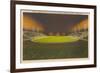 Night Game, Hershey Stadium, Hershey, Pennsylvania-null-Framed Premium Giclee Print