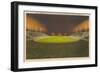 Night Game, Hershey Stadium, Hershey, Pennsylvania-null-Framed Art Print