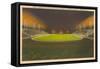 Night Game, Hershey Stadium, Hershey, Pennsylvania-null-Framed Stretched Canvas