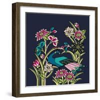 Night Garden-null-Framed Giclee Print