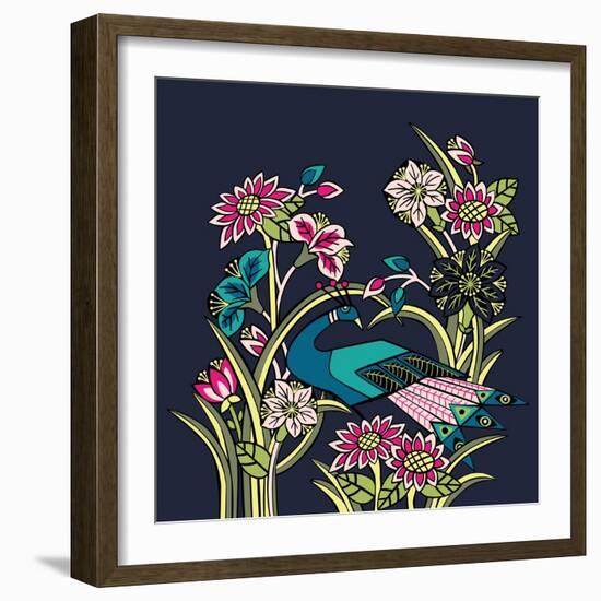 Night Garden-null-Framed Giclee Print