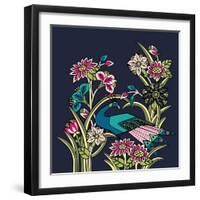 Night Garden-null-Framed Giclee Print