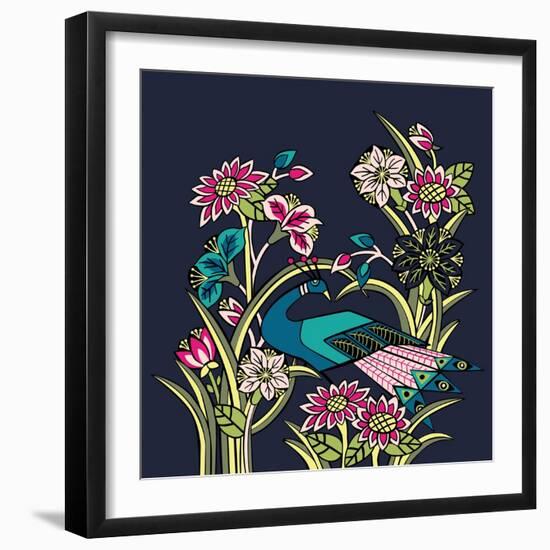 Night Garden-null-Framed Giclee Print