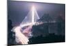 Night Glow and Oakland Bay Bridge-null-Mounted Photographic Print