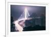 Night Glow and Oakland Bay Bridge-null-Framed Photographic Print