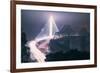 Night Glow and Oakland Bay Bridge-null-Framed Photographic Print