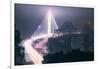 Night Glow and Oakland Bay Bridge-null-Framed Photographic Print