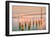 Night Glow at Bay Bridge-Vincent James-Framed Photographic Print