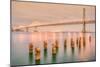 Night Glow at Bay Bridge-Vincent James-Mounted Photographic Print