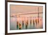 Night Glow at Bay Bridge-Vincent James-Framed Photographic Print