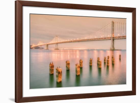 Night Glow at Bay Bridge-Vincent James-Framed Photographic Print