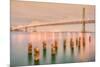 Night Glow at Bay Bridge-Vincent James-Mounted Photographic Print