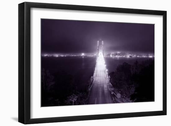 Night Glow Into Fog City, San Francisco-Vincent James-Framed Photographic Print