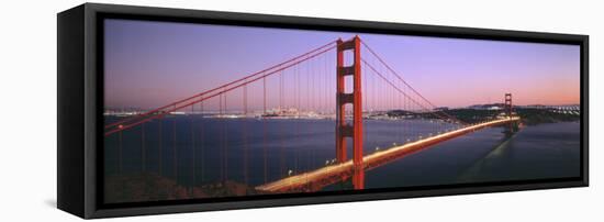 Night Golden Gate Bridge San Francisco Ca, USA-null-Framed Stretched Canvas
