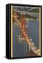 Night, Golden Gate Bridge, San Francisco, California-null-Framed Stretched Canvas