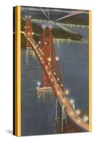 Night, Golden Gate Bridge, San Francisco, California-null-Stretched Canvas