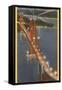 Night, Golden Gate Bridge, San Francisco, California-null-Framed Stretched Canvas