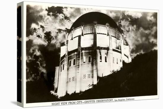 Night, Griffith Park Planetarium, Los Angeles, California-null-Stretched Canvas