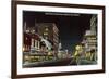 Night, High Street, Jefferson City, Missouri-null-Framed Premium Giclee Print