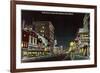 Night, High Street, Jefferson City, Missouri-null-Framed Premium Giclee Print