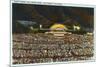 Night, Hollywood Bowl, Los Angeles, California-null-Mounted Premium Giclee Print