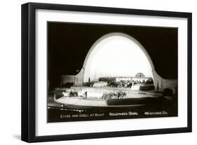 Night, Hollywood Bowl, Los Angeles, California-null-Framed Art Print