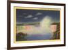 Night, Horseshoe Falls, Niagara Falls-null-Framed Premium Giclee Print