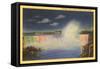 Night, Horseshoe Falls, Niagara Falls-null-Framed Stretched Canvas