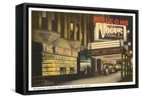 Night, Hotel Hollenden, Cleveland, Ohio-null-Framed Stretched Canvas