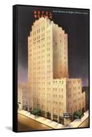 Night, Hotel Wooten, Abilene, Texas-null-Framed Stretched Canvas