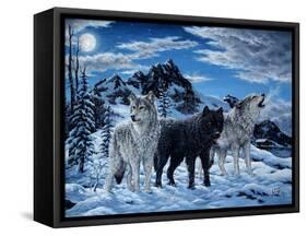 Night Howl-Jeff Tift-Framed Stretched Canvas