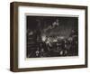 Night Illuminations at Henley Regatta, 4 July to 6 July-null-Framed Giclee Print