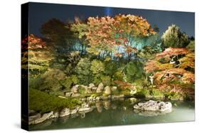 Night Illuminations of Temple Gardens, Shoren-In Temple, Southern Higashiyama, Kyoto, Japan-Stuart Black-Stretched Canvas