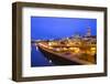 Night Image of Cherry Blossoms and Water Front Park, Willamette River, Portland Oregon-Craig Tuttle-Framed Photographic Print