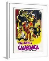 Night in Casablanca, Italian Movie Poster, 1946-null-Framed Art Print