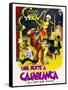 Night in Casablanca, Italian Movie Poster, 1946-null-Framed Stretched Canvas