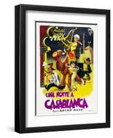 Night in Casablanca, Italian Movie Poster, 1946-null-Framed Art Print