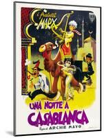 Night in Casablanca, Italian Movie Poster, 1946-null-Mounted Art Print