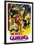 Night in Casablanca, Italian Movie Poster, 1946-null-Framed Art Print