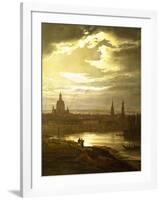 Night in Dresden-Johan Dahl-Framed Giclee Print