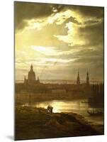Night in Dresden-Johan Dahl-Mounted Giclee Print