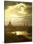 Night in Dresden-Johan Dahl-Stretched Canvas